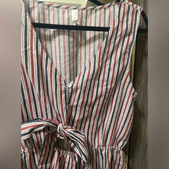 Red white and blue stripped romper - Picture 5 of 6